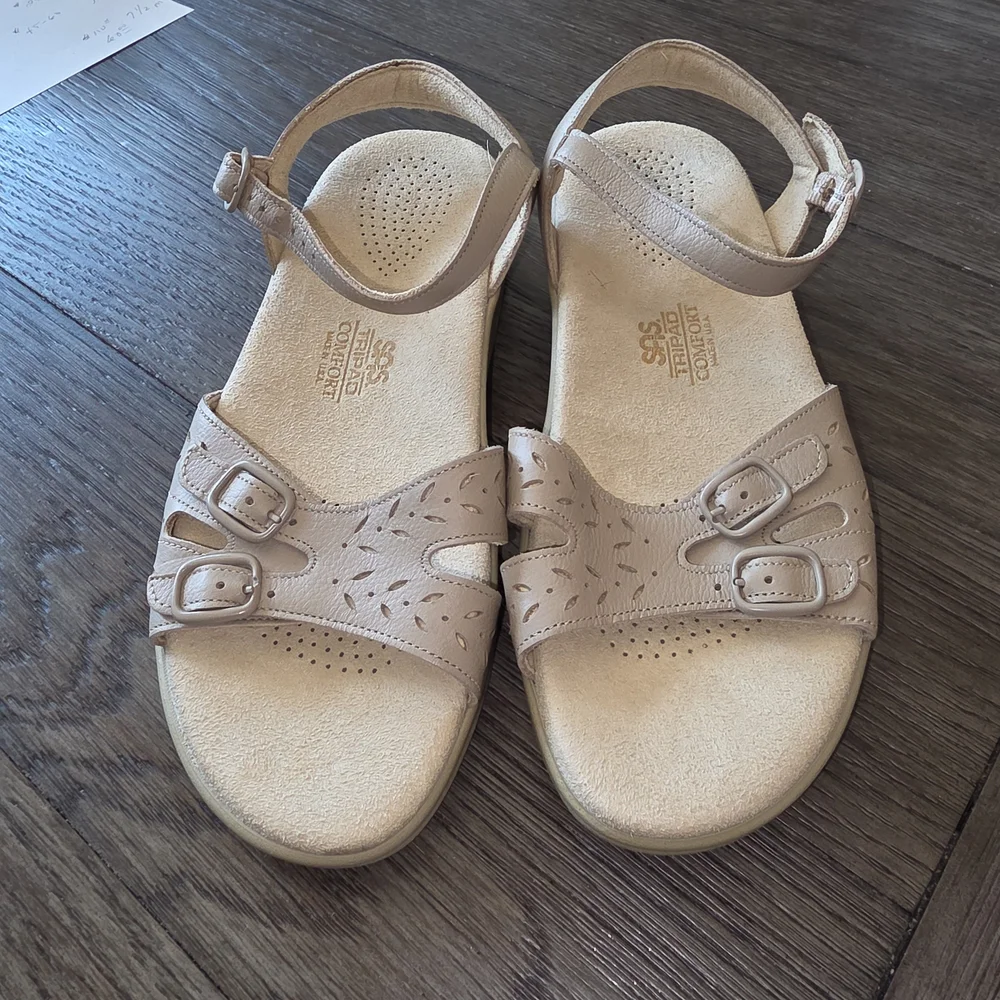 SAS Duo Quarter Strap Sandals - Warm Stone - Size 7.5 M - Picture 3 of 7